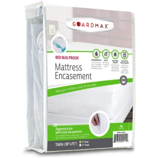Guardmax Zippered Bed Bug Proof Waterproof Cotton Top Mattress Protector