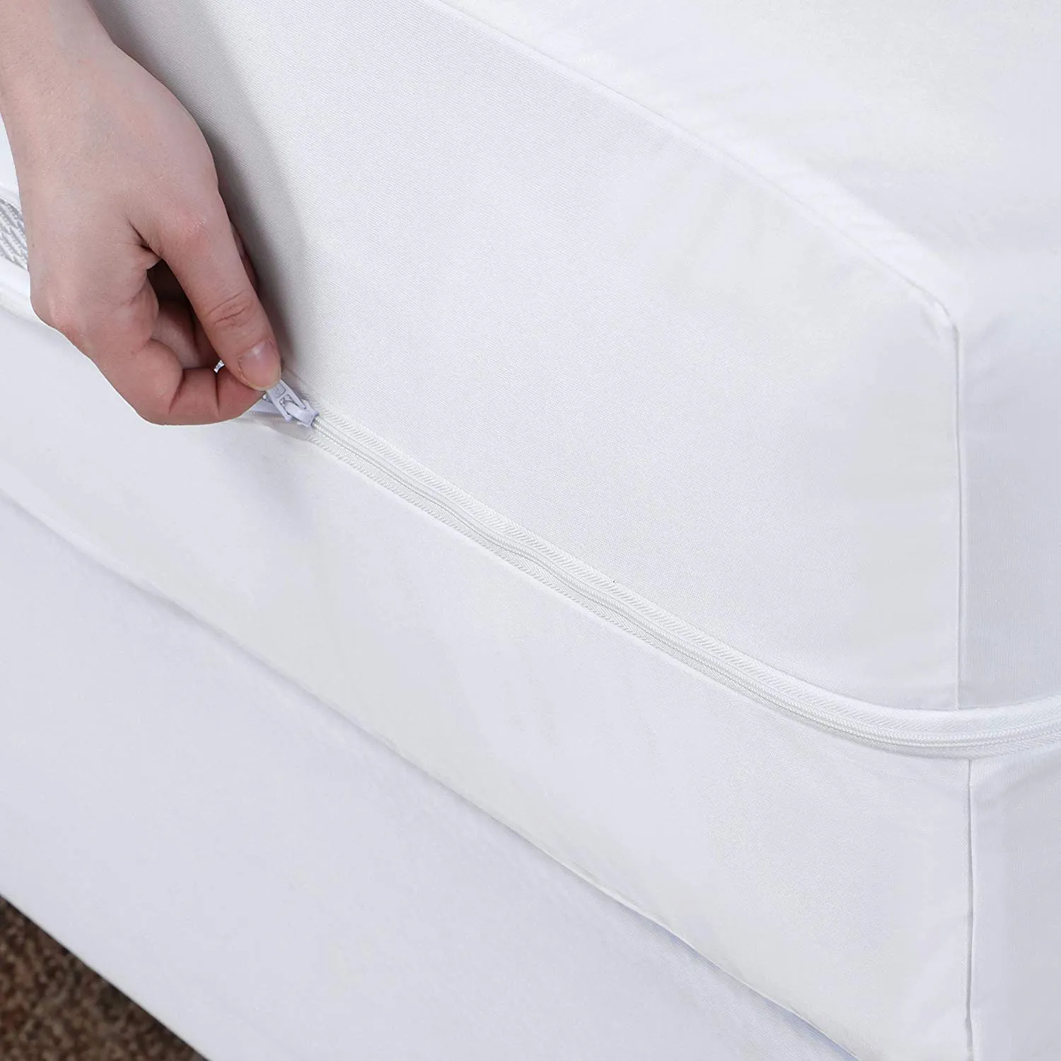 Guardmax Zippered Bed Bug Proof Waterproof Cotton Top Mattress Protector - Image 3
