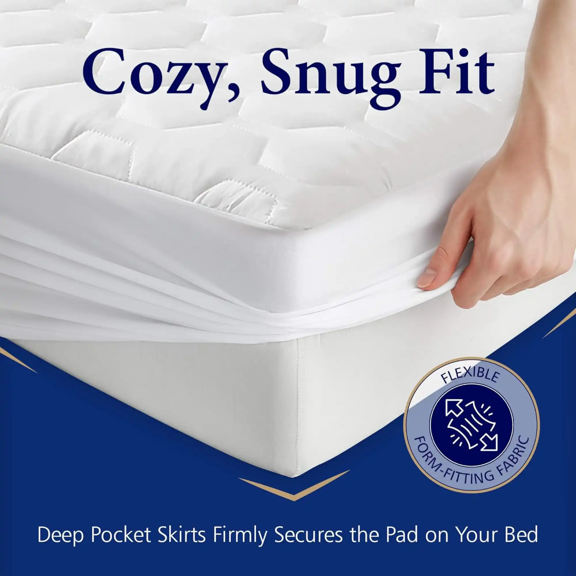 The Grand Quilted Fitted Mattress Pad - Image 3