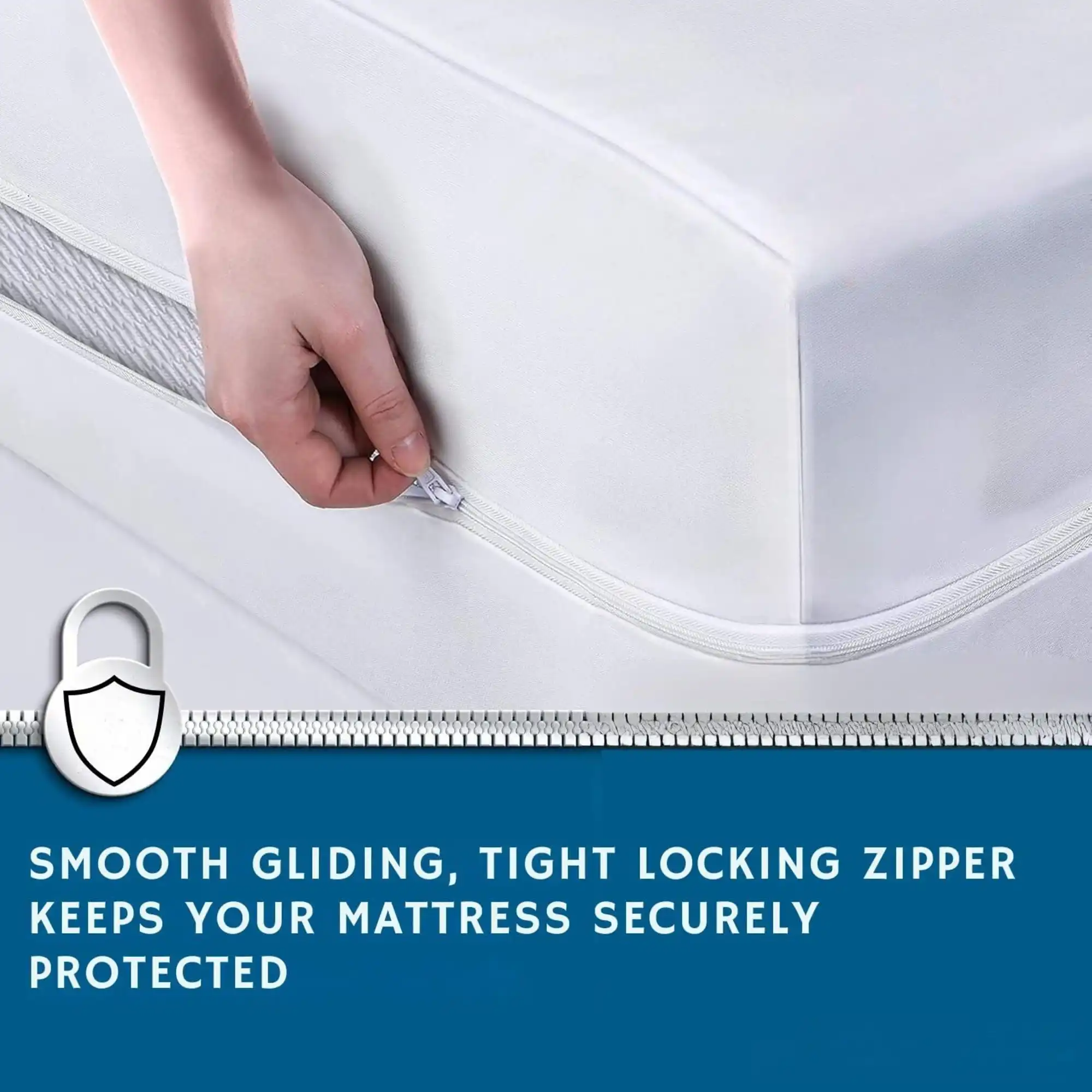 Guardmax Heavy Gauge Vinyl Zippered Mattress Protector - Image 3