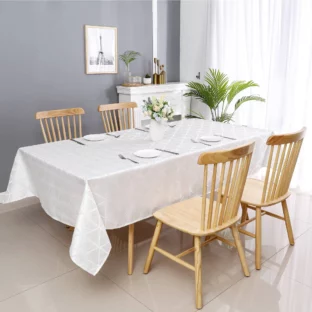 Diamond Silver Tablecloth 1344