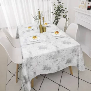 Splash Silver Tablecloth 1314