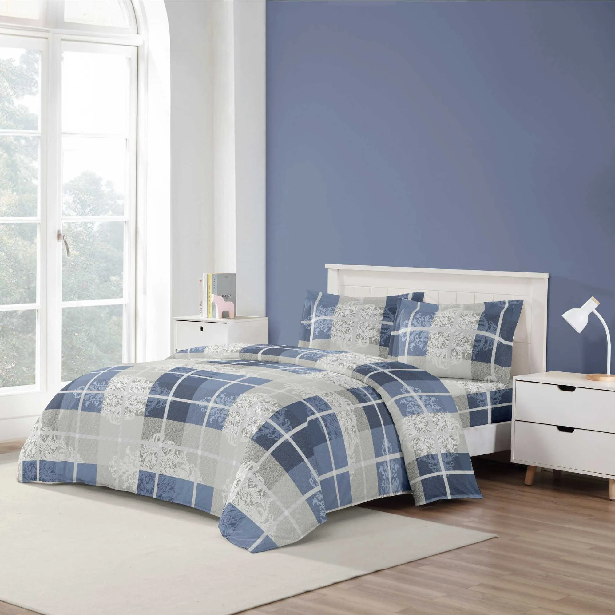 Casual Plaid Blue