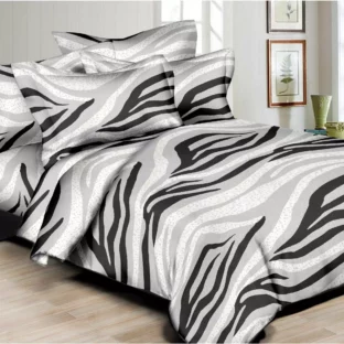 Glitzy Zebra White