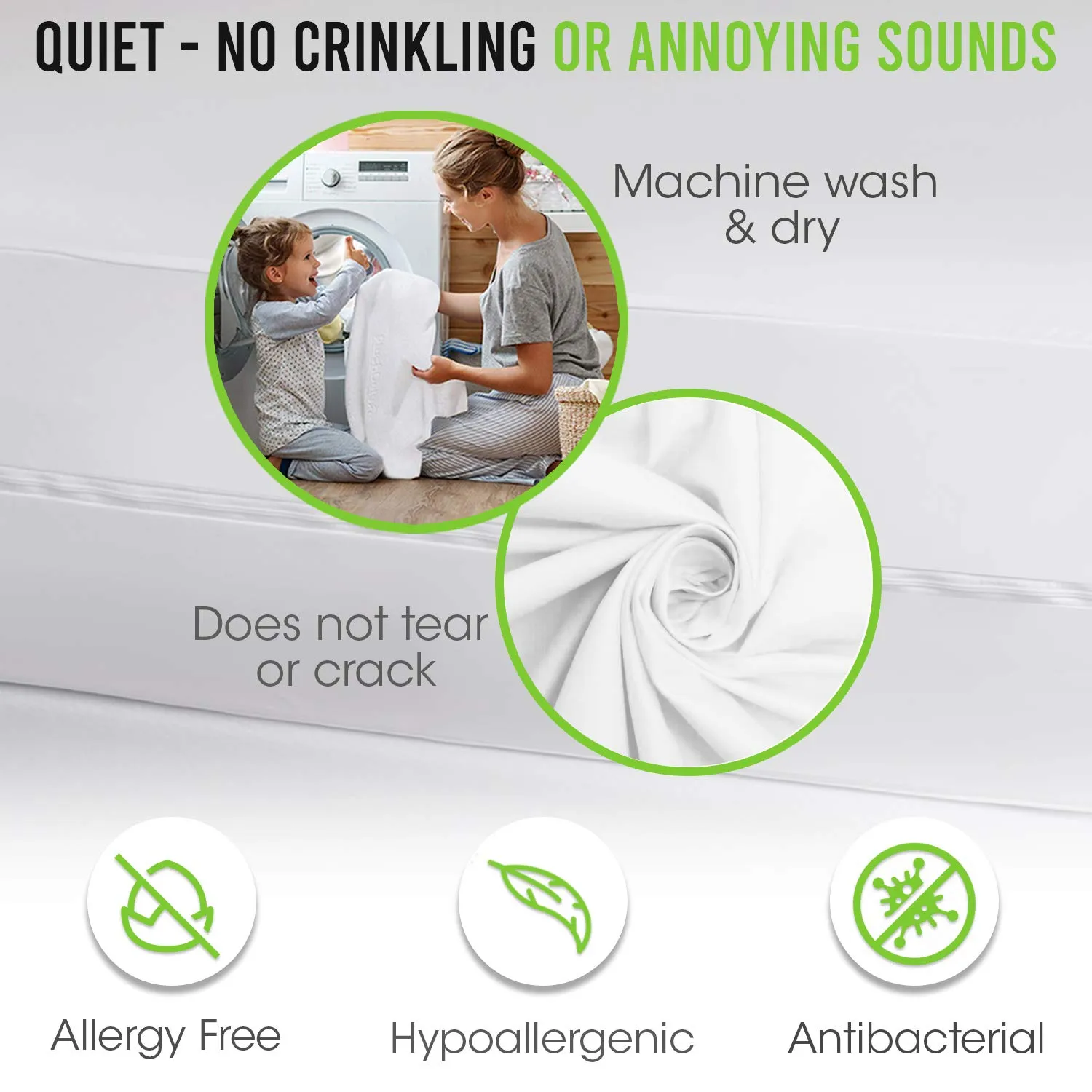 Guardmax Zippered Bed Bug Proof Waterproof Cotton Top Mattress Protector - Image 6