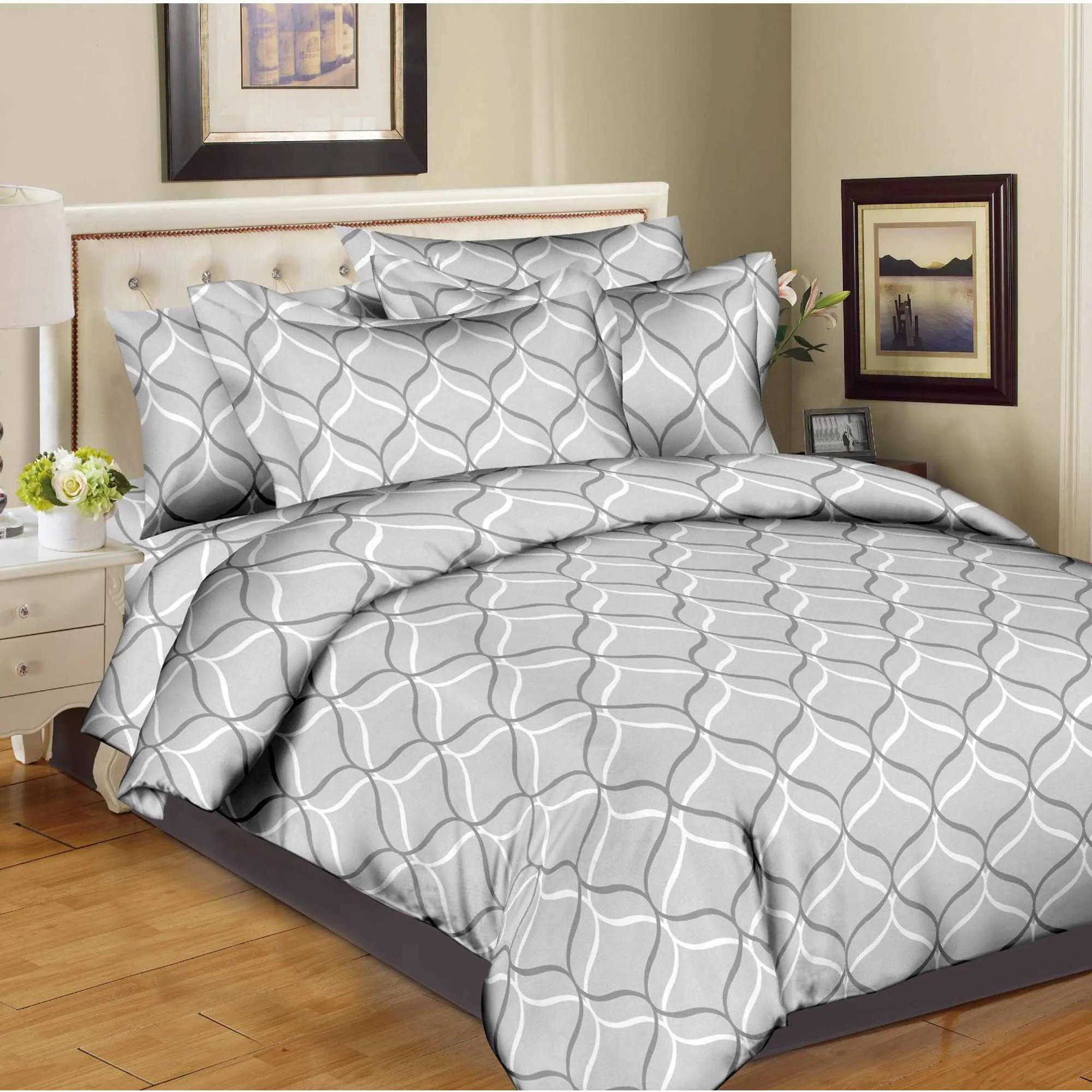 Interlocking Quilt Grey