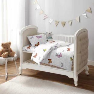 Autum Butterflies Crib Set