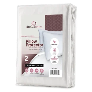 Circles Home Cotton Zippered Pillow Protector