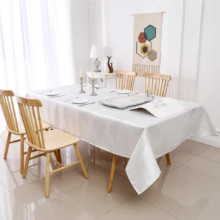 Forest White Tablecloth 1351