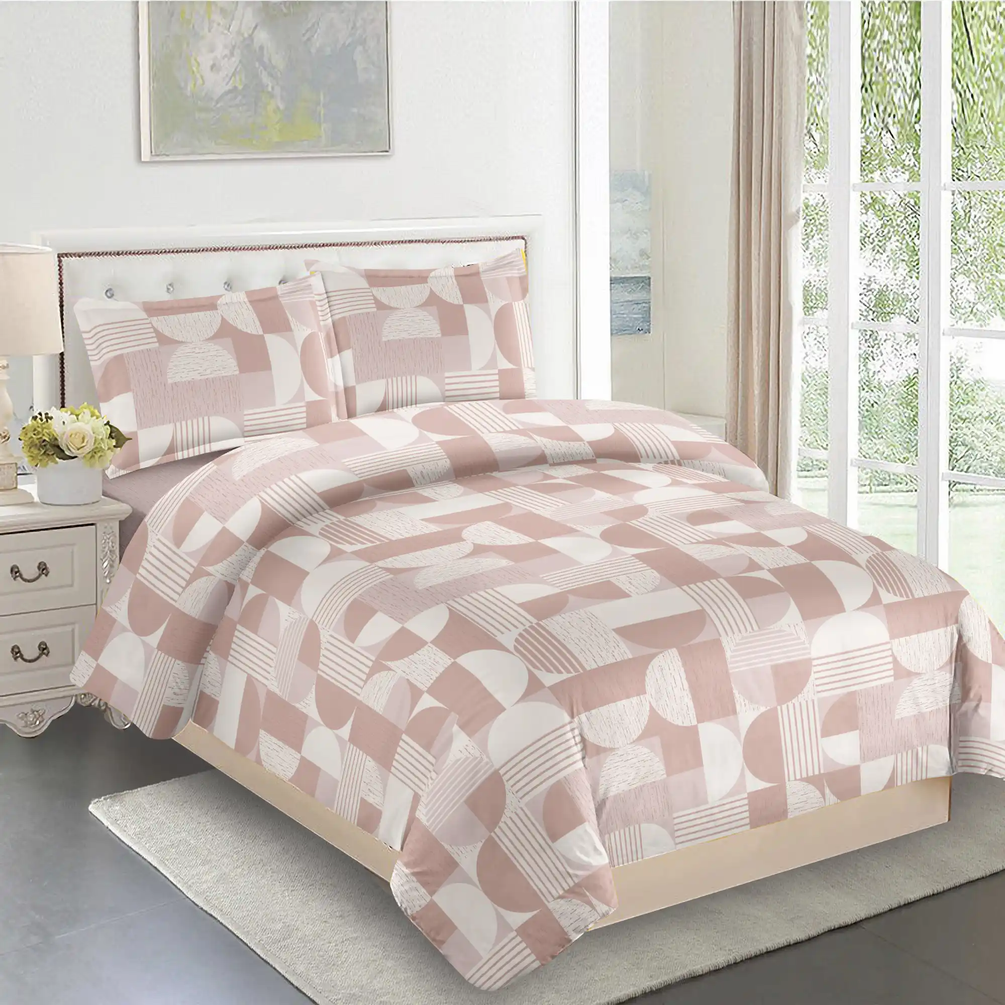 Geometric Shapes Mauve