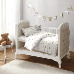 Painted Dabs Mauve Crib Set