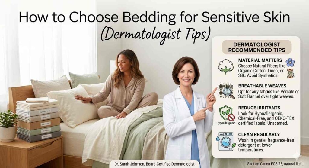 How to choose bed sheet for sensitive skin